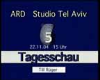ARD Studio Tel Aviv Tagesschau